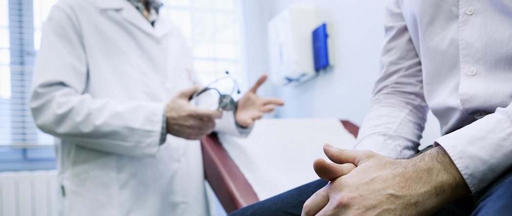 doctor and patient Prostate Cancer Detection  PSA Testing diagnostics