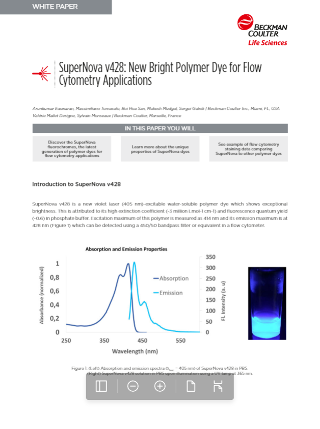 Flow Cytometry Reagent SuperNova  White Paper