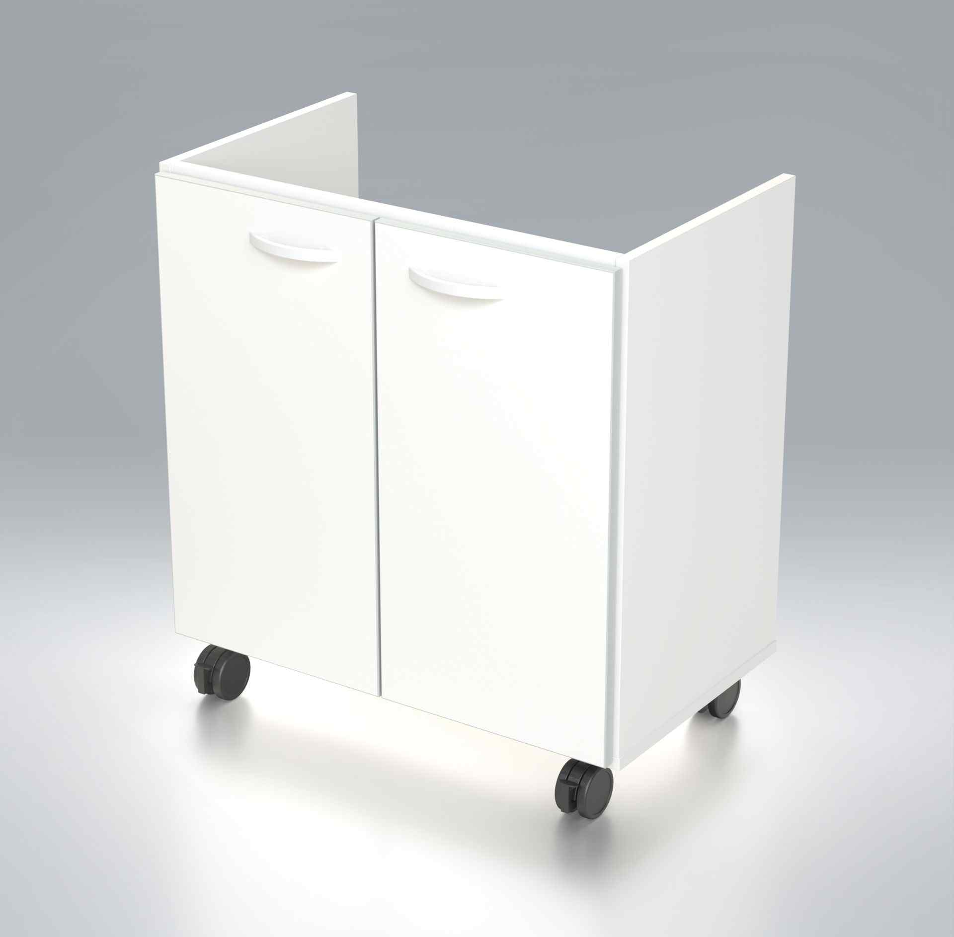 Speedlab furniture:WHEELED CABINET, 2 DOORS - 1 SHELF