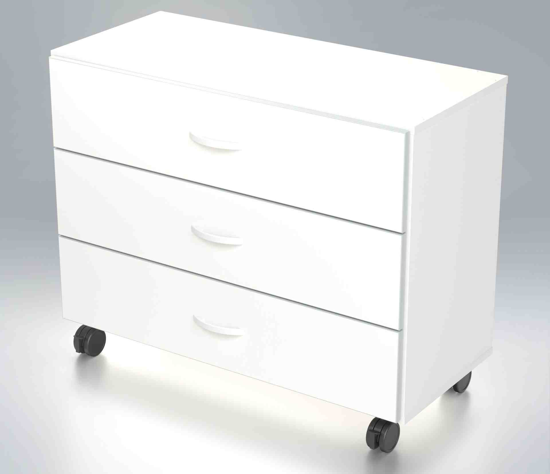 Speedlab furniture - Armoire à roulettes 3 tiroirs